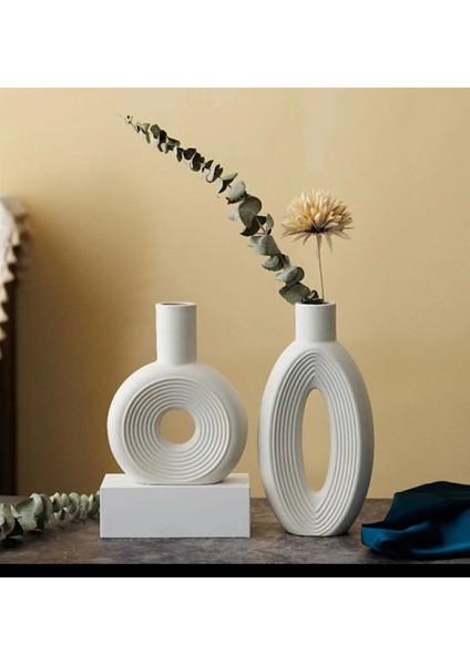 Donut Hale Vazo Set /modern Bohem Vazo SET(B:22 cm , K:17 cm ) fiyatları