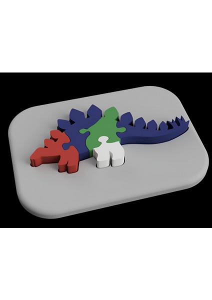 Dinazor Eğitici Puzzle Oyun Zihinsel Gelişim Çocuk Gelişim Çocuklar Için