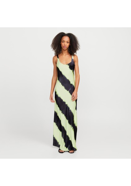 Kadin Saten Uzun Elbise - Palma