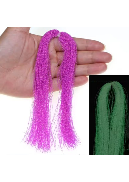 Fosforlu Karanlıkta Parlayan, Mor Glow / Luminous In The Dark, Ultraviyole (Uv) Neon Işıkta Parlayan 1 Adet Poşet Çapari Simi