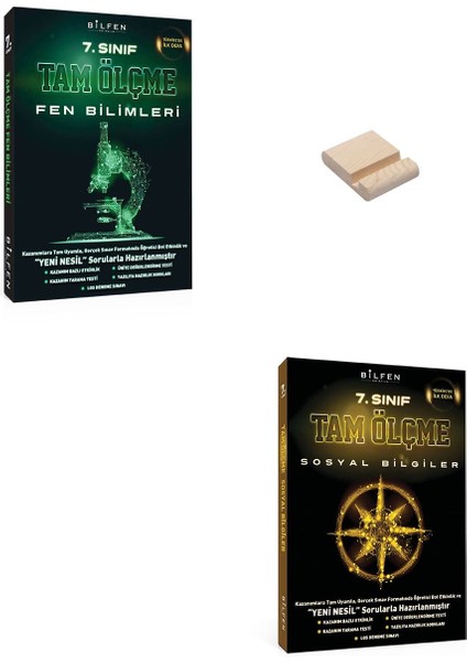 7. Sınıf Tam Ölçme Serisi Etkinlikli Fen Bilimleri ve Sosyal Bilgiler Soru Bankası + Telefon Tutucu