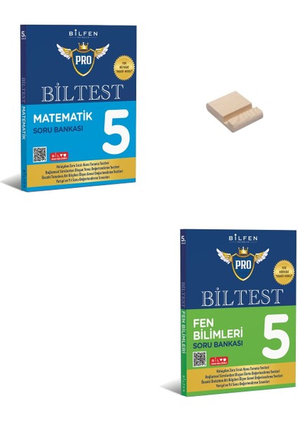 5. Sınıf Biltest Serisi Matematik ve Fen Bilimleri Soru Bankası + Telefon Tutucu