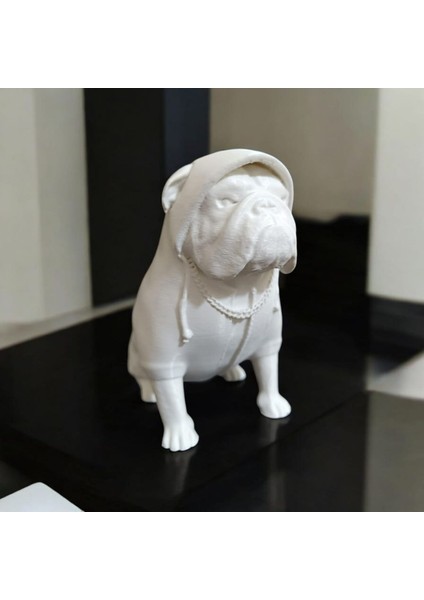 Bulldog Köpek Biblo Dekor 16,5X9,5X15 cm