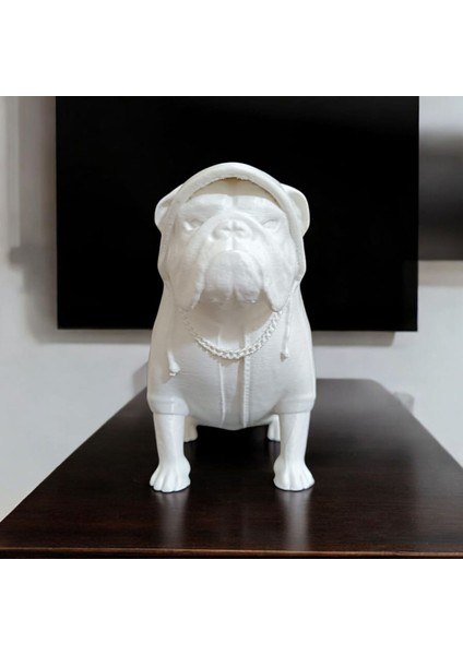 Bulldog Köpek Biblo Dekor 16,5X9,5X15 cm