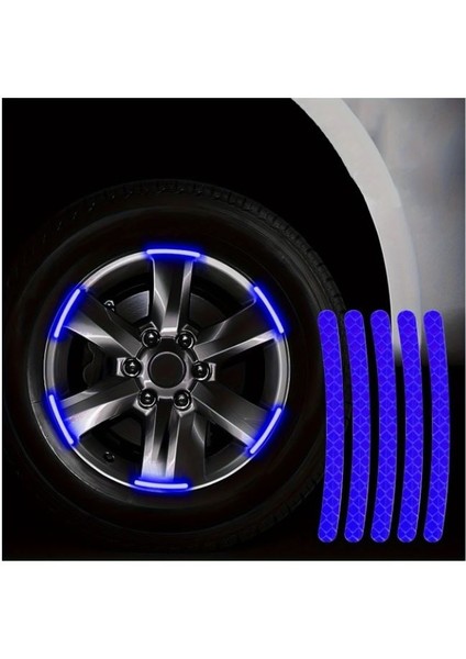 1 Set ( 20 Adet ) Jant Reflektör Rim Sticker Car & Motorcyde & Bıcycle