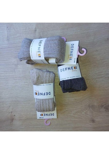 3 Adet Pamuklu Çocuk ve Bebek Külotlu Çorap