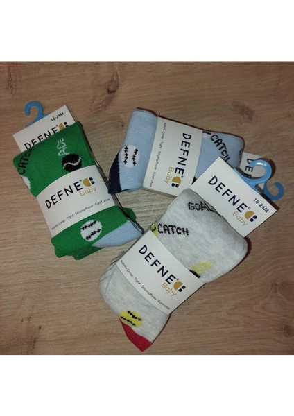 Kopya - 3 Adet Pamuklu Erkek Çocuk ve Bebek Külotlu Çorap fiyatları