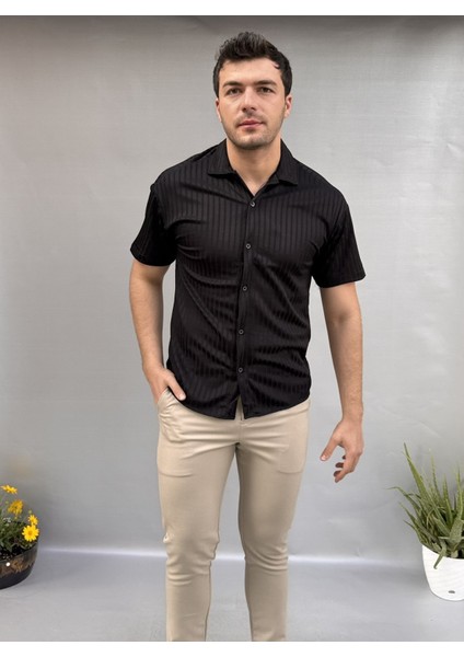 Çizgili Slim Fit Gömlek modelleri