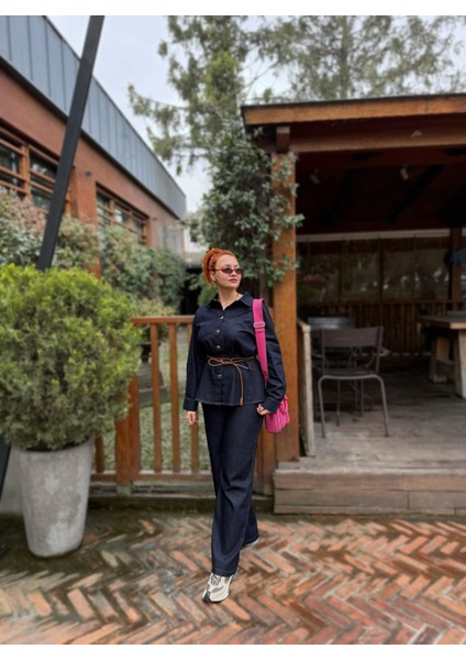 Denim Kemerli Alt Üst Takım fırsatları
