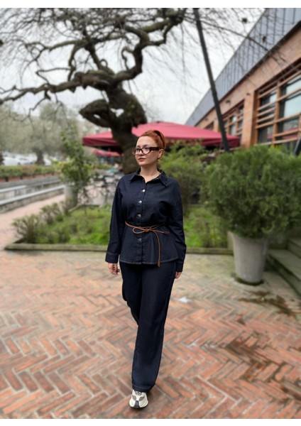 Denim Kemerli Alt Üst Takım indirimleri