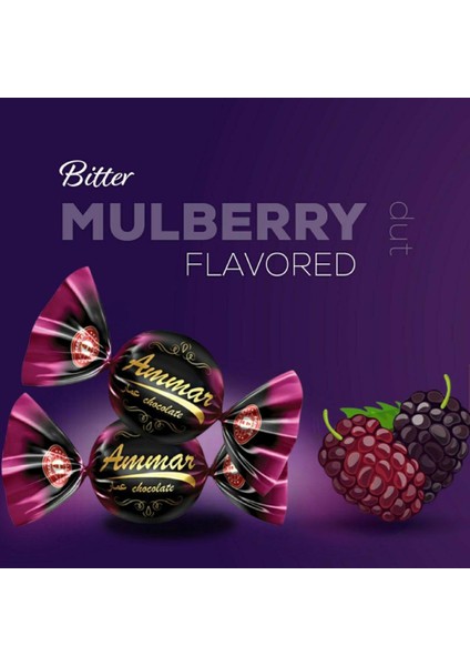 Bitter Kaplamalı Dut Aromalı Bayramlık Ikramlık Ammar Çikolata 300 gr fırsatları