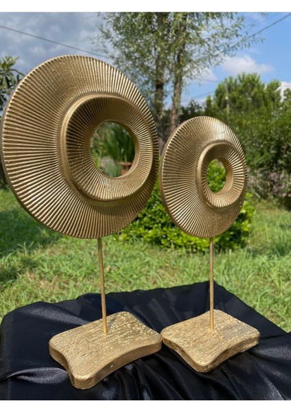 2'li Şık Dekoratif Halka Gold Renk Dekor Obje fiyatları