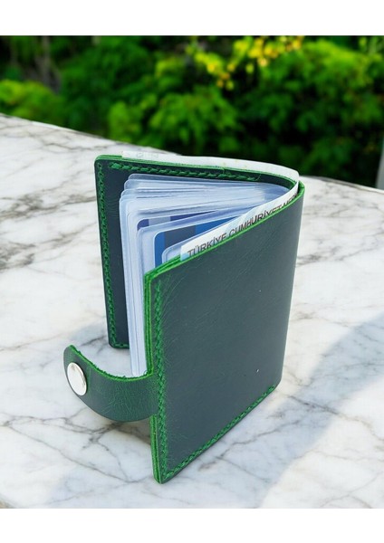 Cronder Deri Şeffaf Gözlü Cüzdan Kartlık modelleri