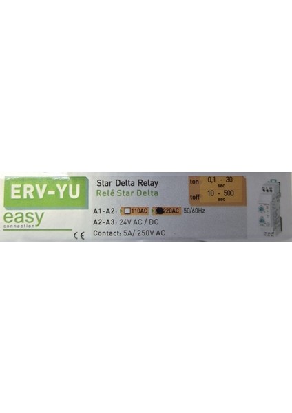 Erv-Yu Yıldız Üçgen Rölesi