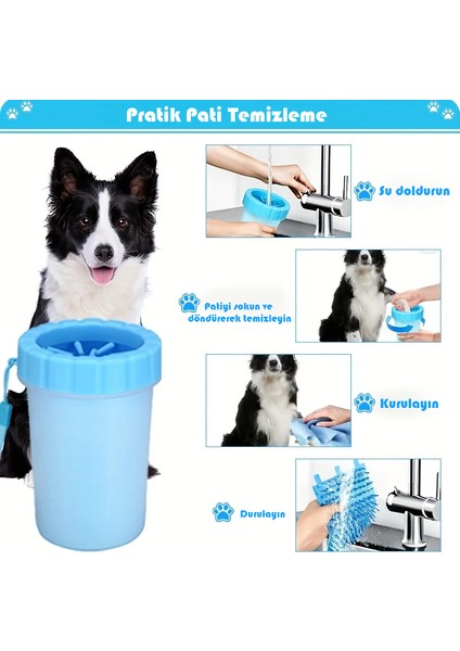 Kedi Ve Köpek İçin Pati Temizleme Kabı