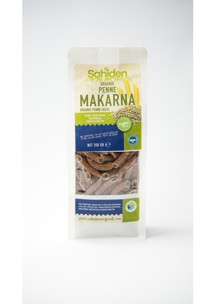 Penne Vegan Yeşil Mercimek Tahıl Makarnası