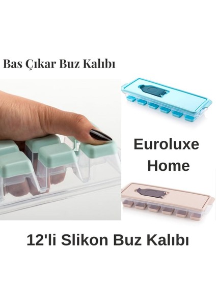 1 Adet Bas Parmak Silikon Buz Kalıbı 12 Bölmeli Buz Kalıbı Silikon Buzluk Buz Küpü