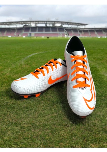 001 Erkek Çocuk Krampon Futbol Ayakkabısı Beyaz - Oranj modelleri