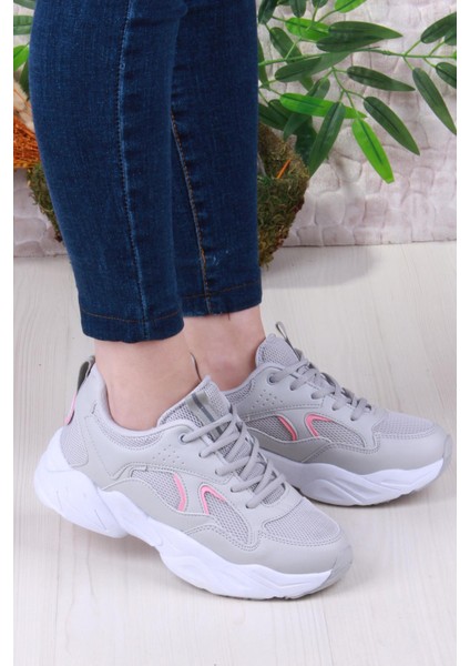 2107 Lmb Rahat Hafif Kalın Taban Sneaker Kadın Spor Ayakkabı
