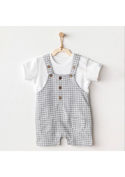 Andywawa AC25804 Jumpsuit Set Little King Salopet Takım Grey