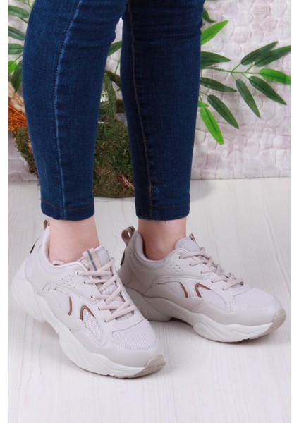 2107 Lmb Rahat Hafif Kalın Taban Sneaker Kadın Spor Ayakkabı