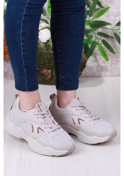 2107 Lmb Rahat Hafif Kalın Taban Sneaker Kadın Spor Ayakkabı