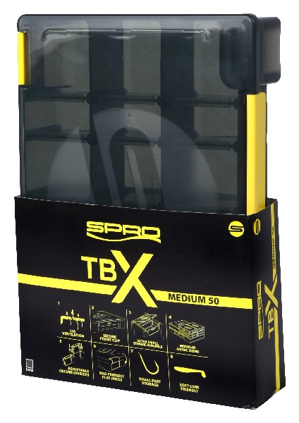 TBX50M 250X175X50CM Siyah Balıkçı Malzeme Kutusu