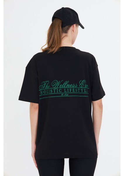 The Wellness Era Baskılı %100 Pamuk Oversize Kadın Tişört fiyatları