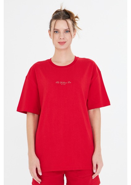 The Wellness Era Baskılı %100 Pamuk Oversize Kadın Tişört fiyatları