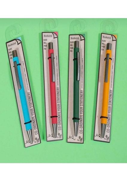 If Bookaroo Yumuşak Dokulu Siyah Mürekkepli Tükenmez Kalem Orman Yeşili fiyatları