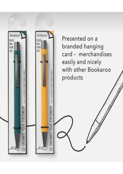 If Bookaroo Yumuşak Dokulu Siyah Mürekkepli Tükenmez Kalem Orman Yeşili modelleri