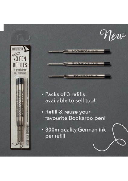 If Bookaroo Yumuşak Dokulu Siyah Mürekkepli Tükenmez Kalem Orman Yeşili indirimleri