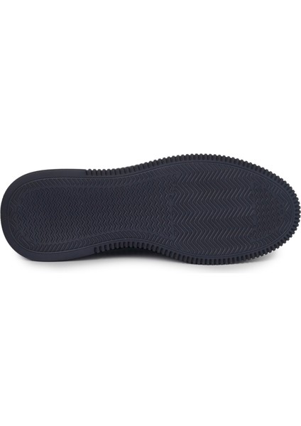 Lacivert Deri Sneakers Erkek Ayakkabı