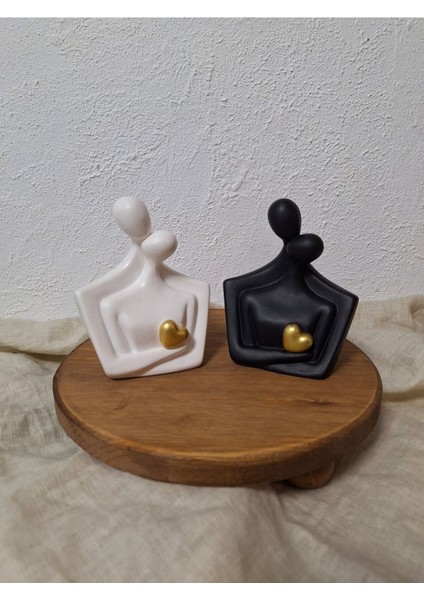 Dekoratif Soyut Sevgili Beton Biblo