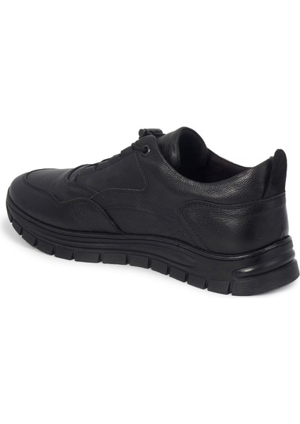 Siyah Deri Sneakers Erkek Ayakkabı fiyatları