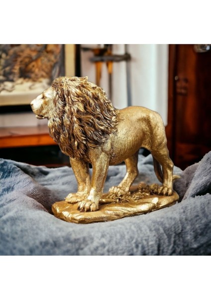 Gold Yeleli Aslan Heykel Biblo ,ev Ofis Dekorasyonu ,galatasaraylı Arkadaşa Hediye modelleri