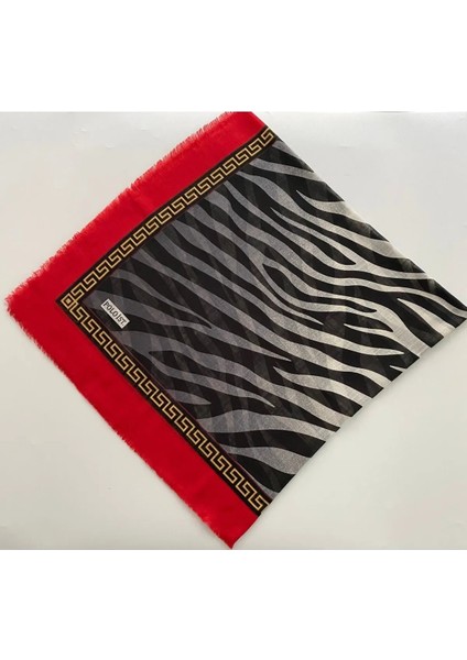Zebra Desen Ince Tülbent Yazma