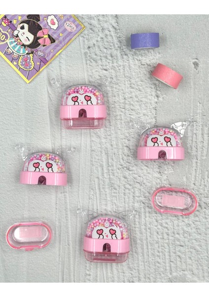 Kuromi Desenli Pembe Renk Kalemtraş modelleri