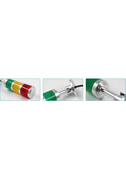 D016-3B 24V Dc Buzzer 3 Renk Aluminyum Ikaz Lambası