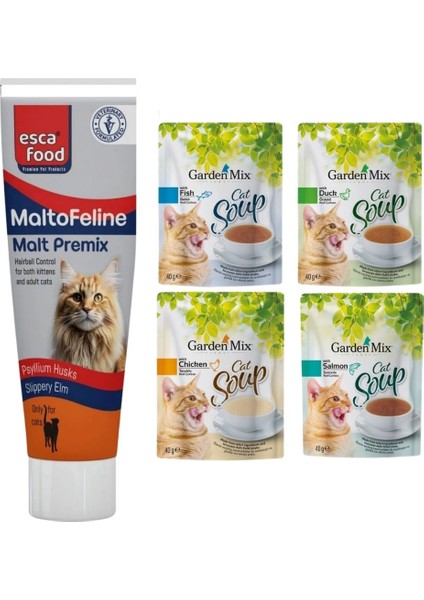 Malt + 4 Farklı Aromalı Kedi Çorbası