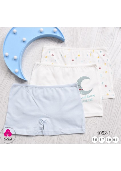 Kız Çocuk 3'lü Slip Boxer