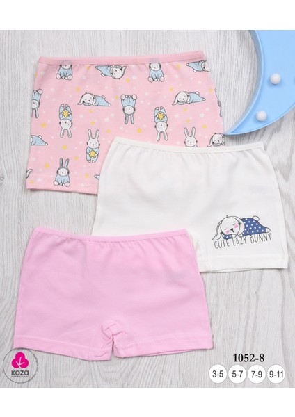 Kız Çocuk 3'lü Slip Boxer