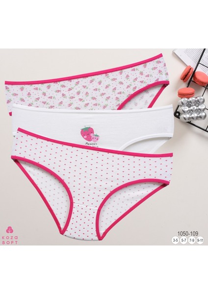 Kız Çocuk 3'lü Slip Külot