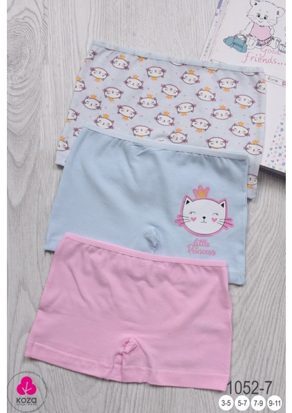 Kız Çocuk 3'lü Slip Boxer