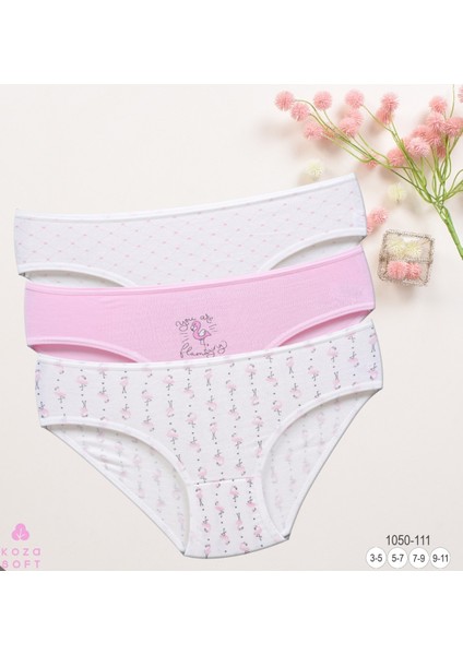 Kız Çocuk 3'lü Slip Külot