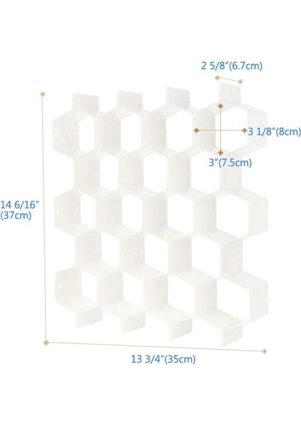 Dekoratif Çekmece Bölücü Düzenleyici 8 Adet Plastik Izgara Petek Çekmece Ayırıcı Organizer modelleri