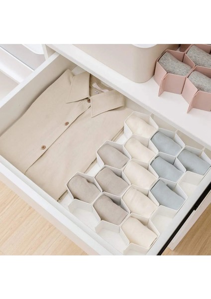 Dekoratif Çekmece Bölücü Düzenleyici 8 Adet Plastik Izgara Petek Çekmece Ayırıcı Organizer indirimleri