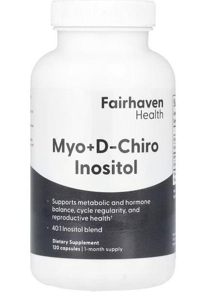 Health, Myo + D-Chiro Inositol, 120 Caps