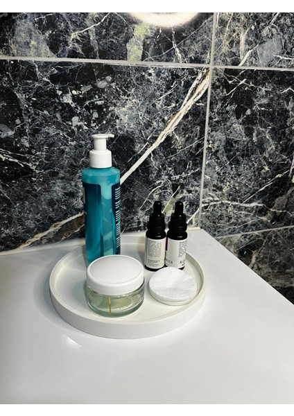 Dekoratif Tepsi, Organizer 20 x 20 cm , Banyo Organizeri