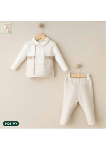 Erkek Bebek Piliseli Özel Gün Takımı - Bej Ekru Tonlar, Şık Tasarım fiyatları